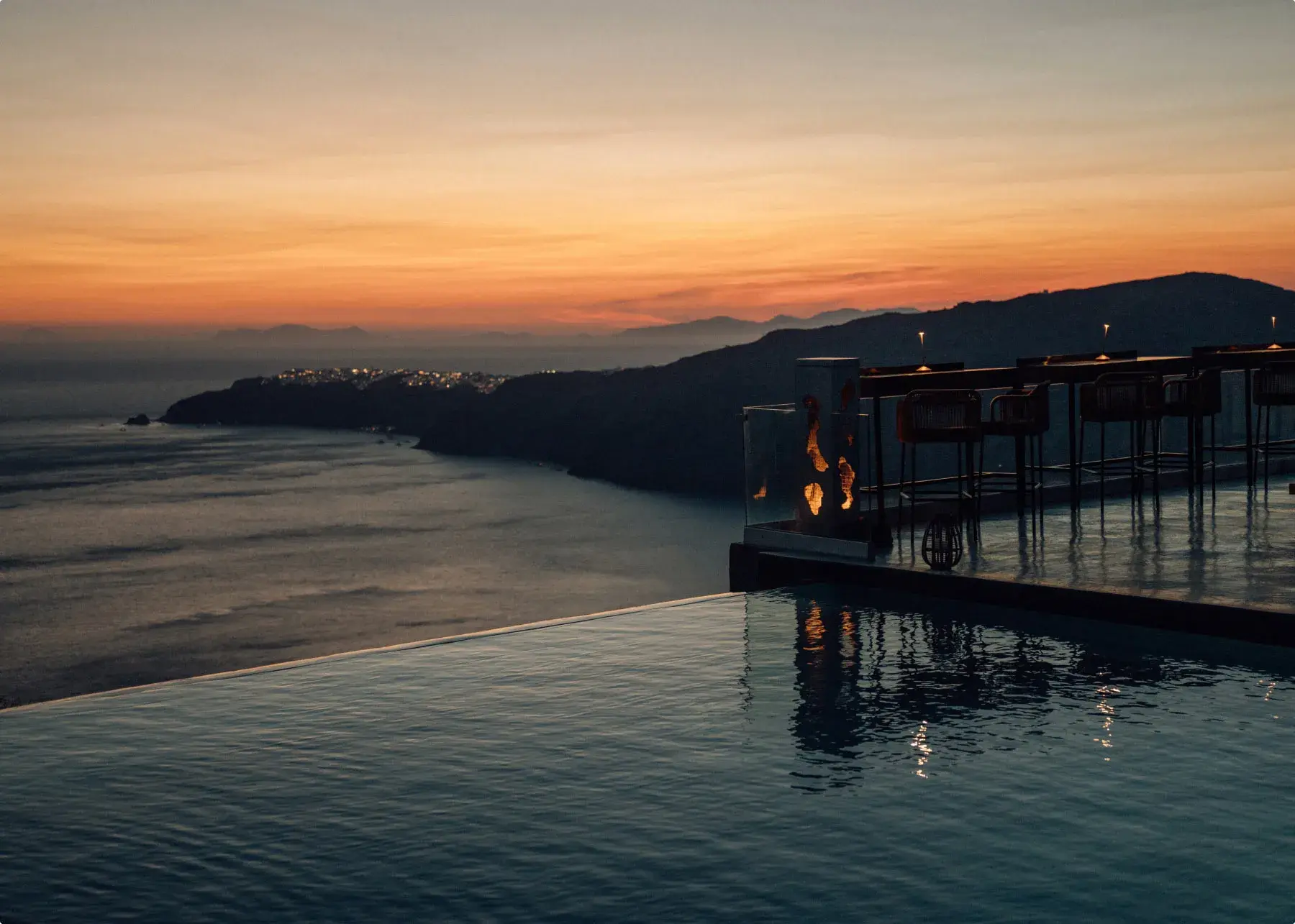 Caldera & Sunset Views